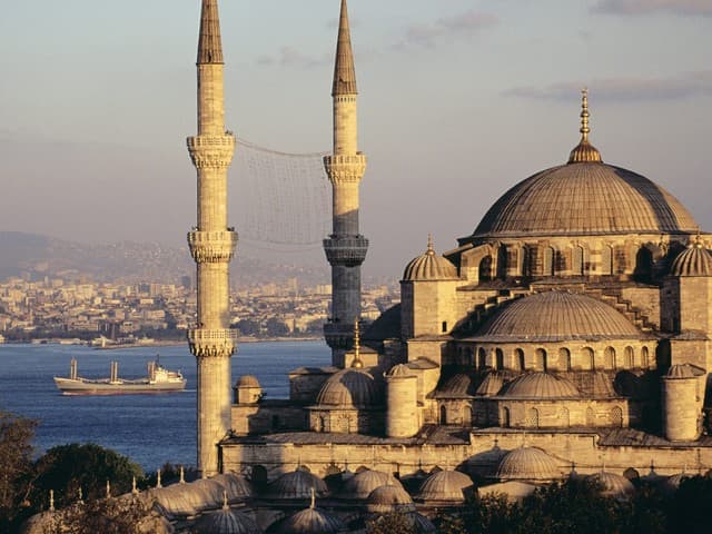 blue mosque and the bosphorus