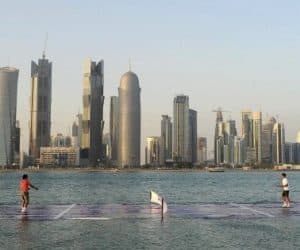Roger Federer Rafael Nadal Floating Platform