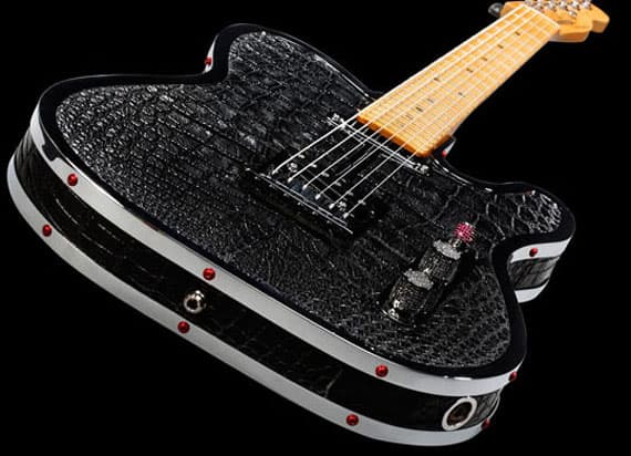 Rock Royalty alligator guitar