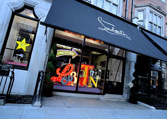 Louboutin London window display