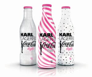Karl lagerfeld coca cola light bottles