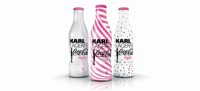 Karl lagerfeld coca cola light bottles