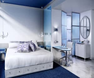 Mondrian soho hotel bedroom