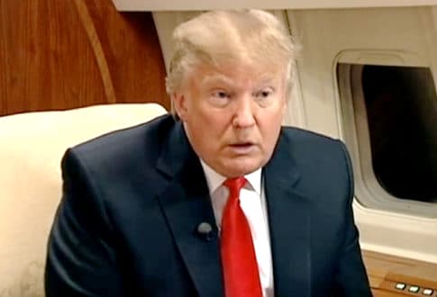 donald trump interview private jet
