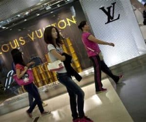 Luxury shoppers in China