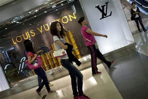 Luxury shoppers in China