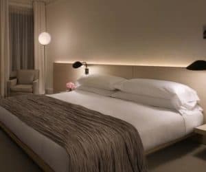 Public hotel room