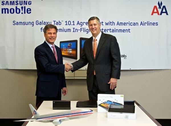 American Airlines Samsung Galaxy Tabs