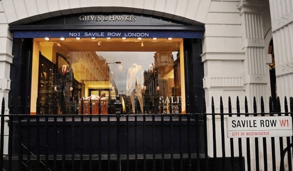 Gieves and Hawkes tailors shop