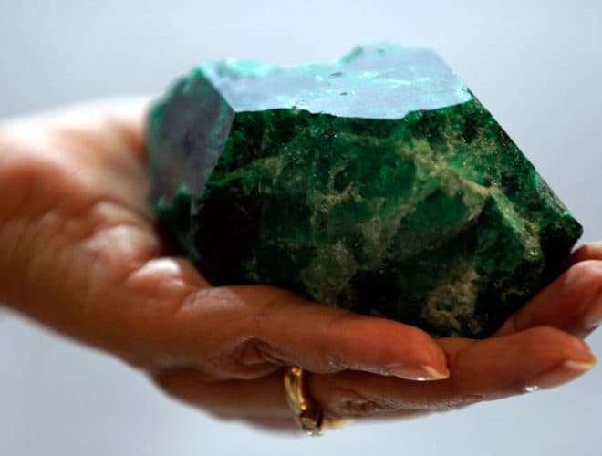 Raw emerald
