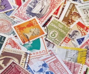 collecting stamps