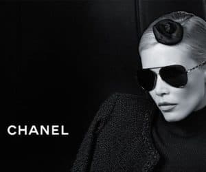 Claudia Schiffer Chanel Eyewear Campaign
