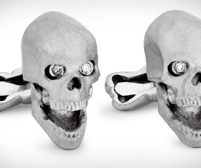 Ralph Lauren Purple Label Skull Cufflinks