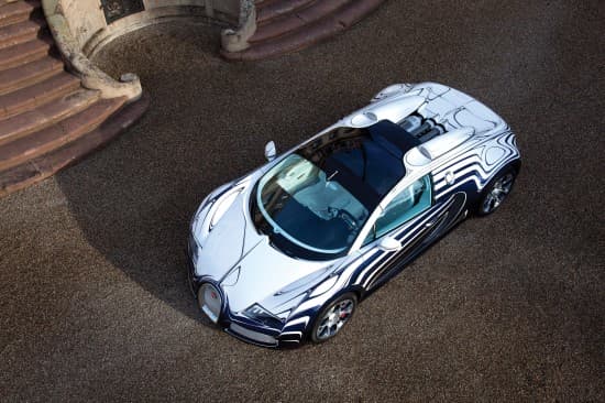 bugatti veyron grand sport l'or blanc photo