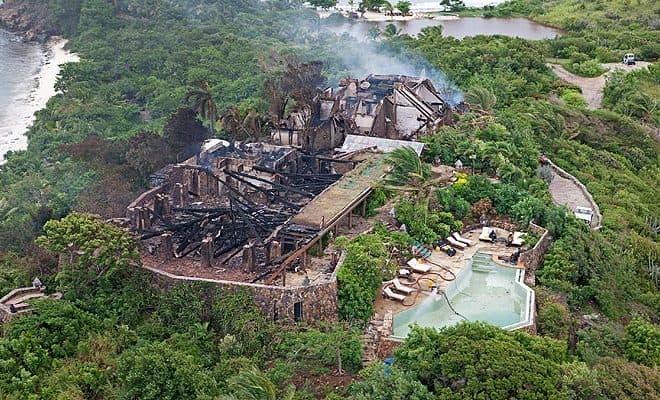 necker island destroyed