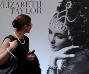 Elizabeth Taylor jewelry collection poster