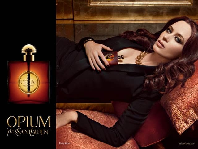 Emily Blunt Yves Saint Laurent Opium Campaign