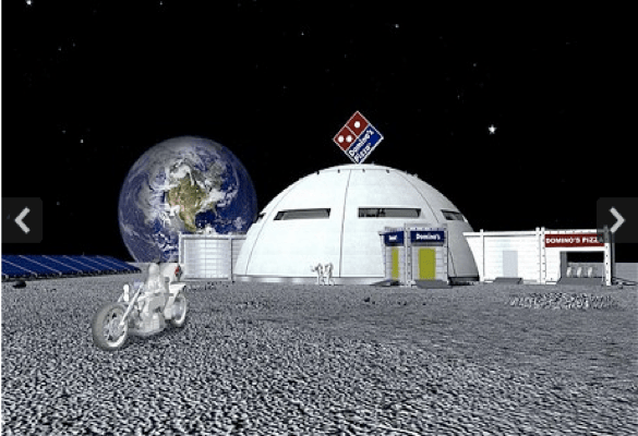 Dominos Pizza Moon