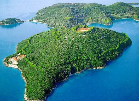 Private island Skorpios