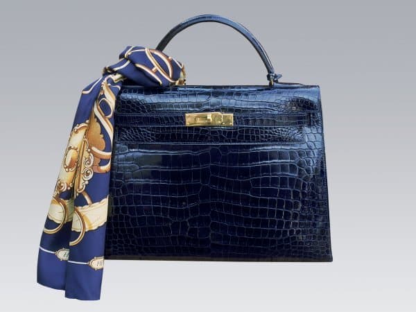 kelly croco bleu