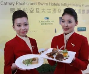 Cathay Pacific Swire Hotel inflight menu