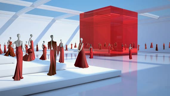 Valentino Museum Red Room