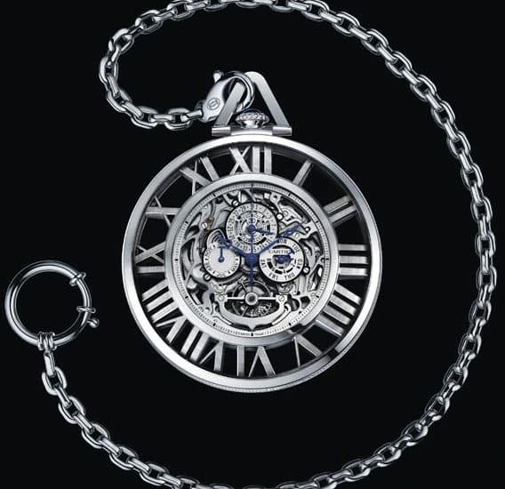 Cartier Skeleton Pocket Watch