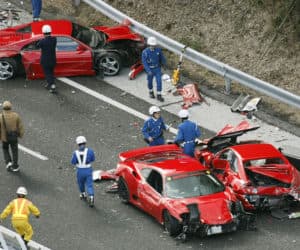 ferrari car crash