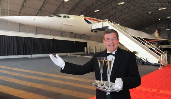 British Airways Concorde dinner