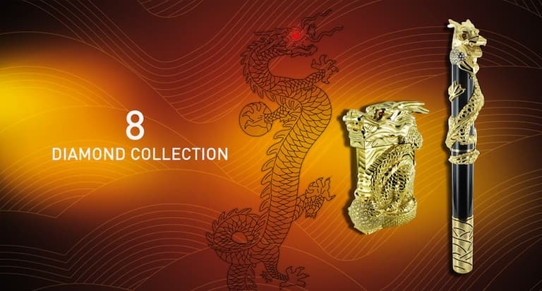 ST Dupont dragon diamond collection