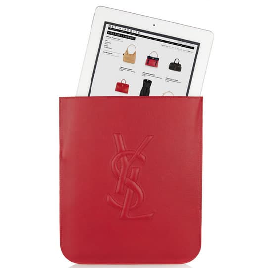 Yves Saint Laurent red iPad sleeve