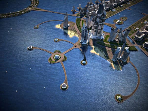 azerbaijan tower Khazar Islands