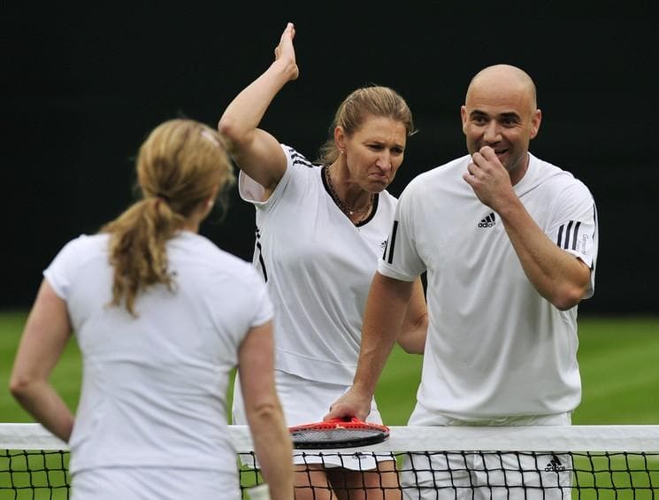 Steffi Graf and Andre Agassi