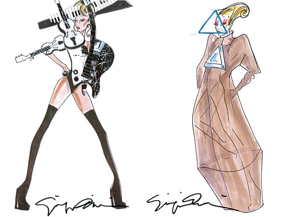 lady gaga born this way ball tour giorgio armani