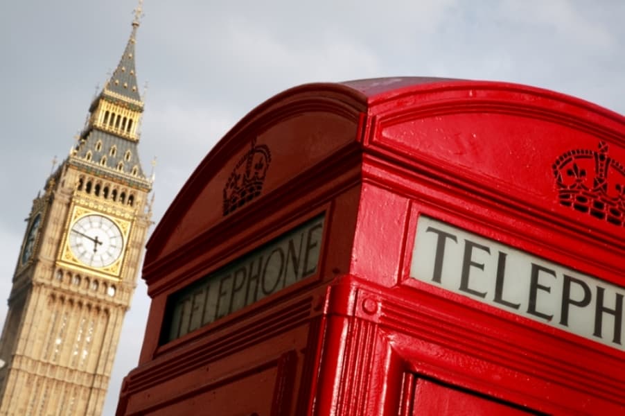 red telephone box big ben london