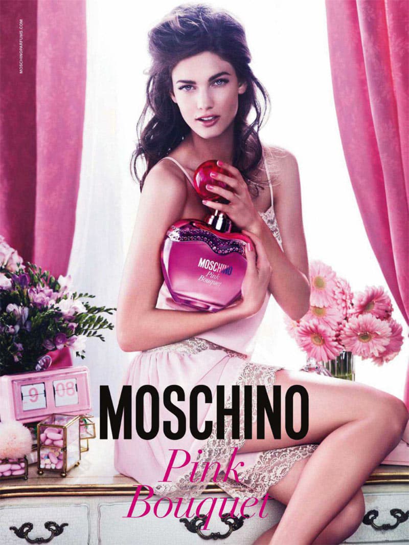 Moschino Pink Bouquet fragrance advertisement