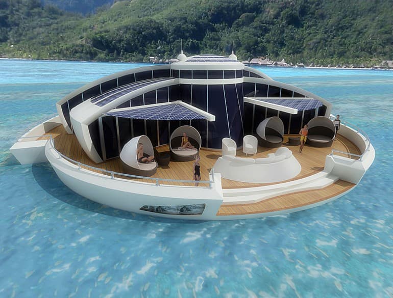 solar floating resort