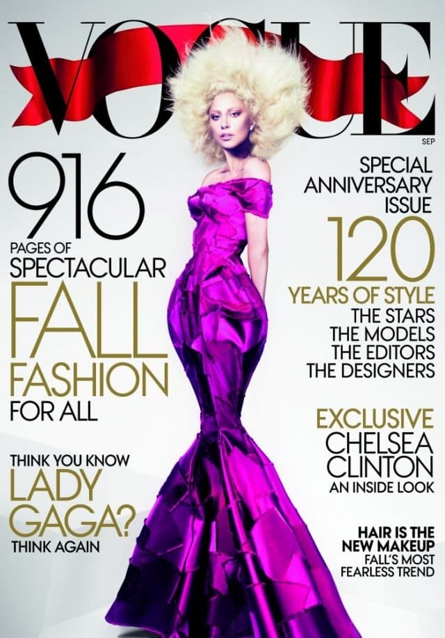 Lady Gaga Vogue September 2012 edition
