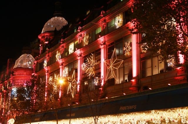 Printemps Christmas windows