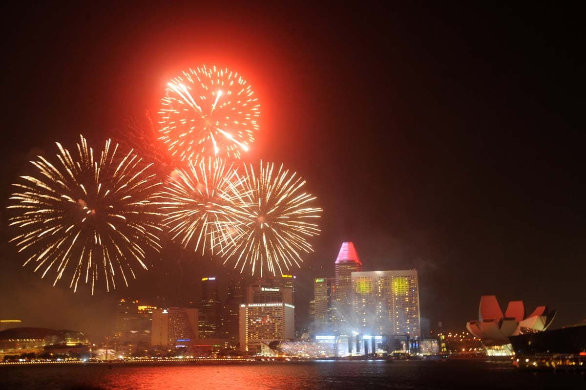 Fireworks Marina Bay Singapore