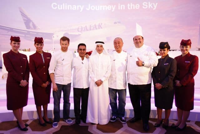 Qatar Airways world renowned chefs