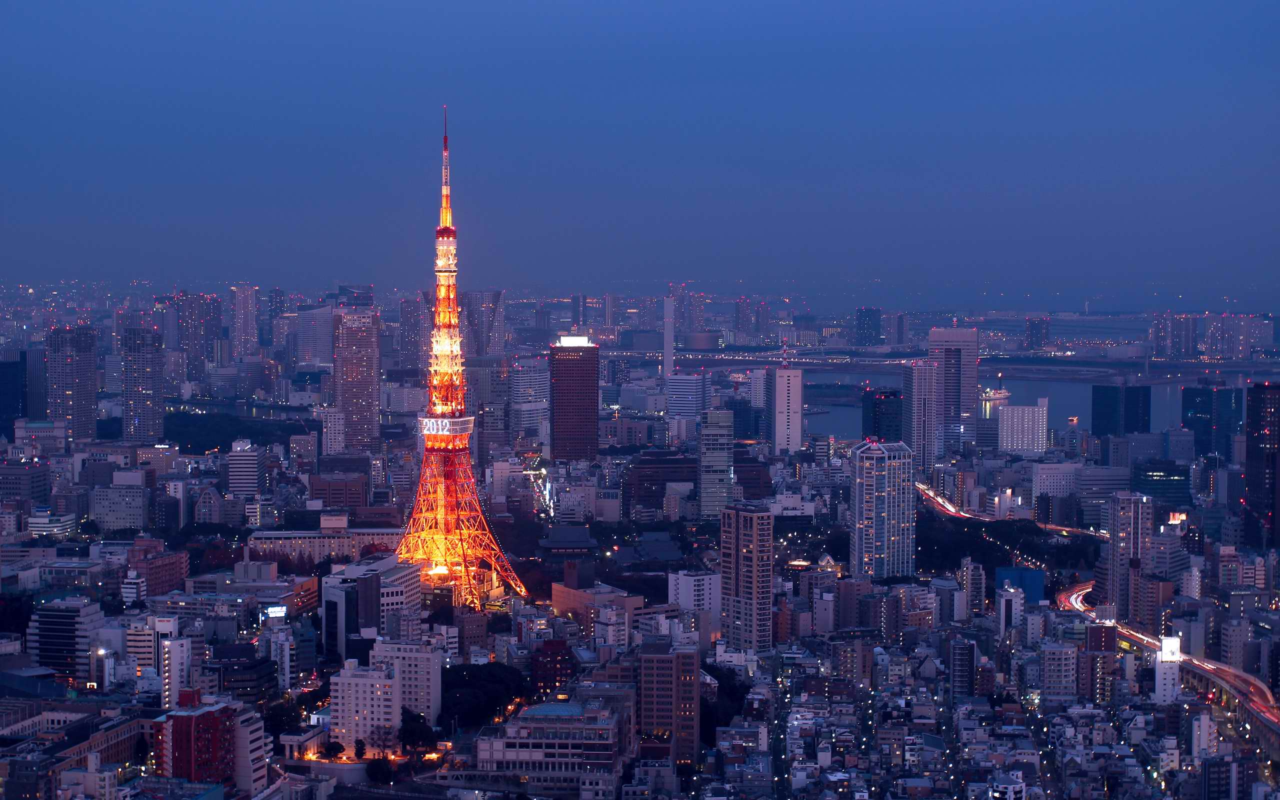 Tokyo skyline japan