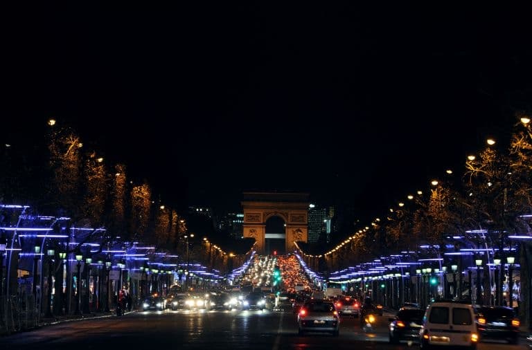 Christmas illuminations Champs Elysees 2011