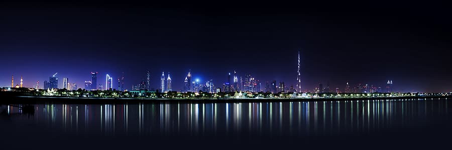 Dubai Skyline Night