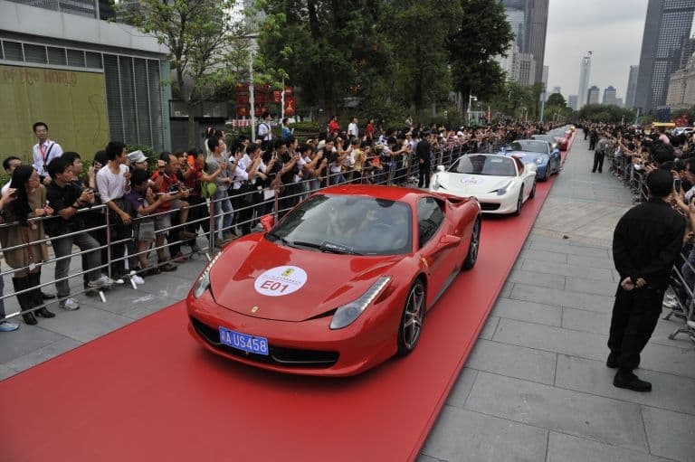parade Ferraris China