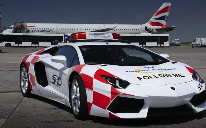 Lamborghini Aventador Turns Bologna Airport Taxi