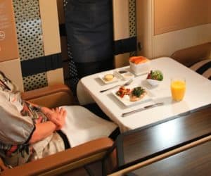 Etihad first meal