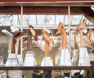 Louboutin nude shoes
