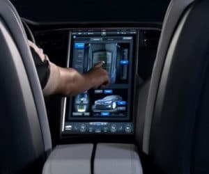 Tesla Model S touch screen