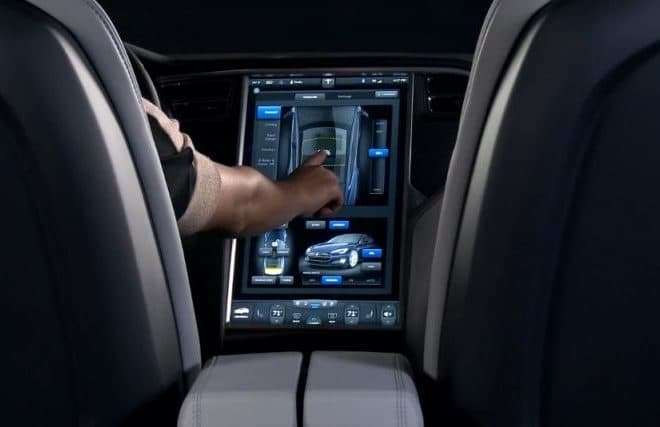 Tesla Model S touch screen